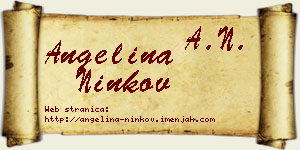 Angelina Ninkov vizit kartica